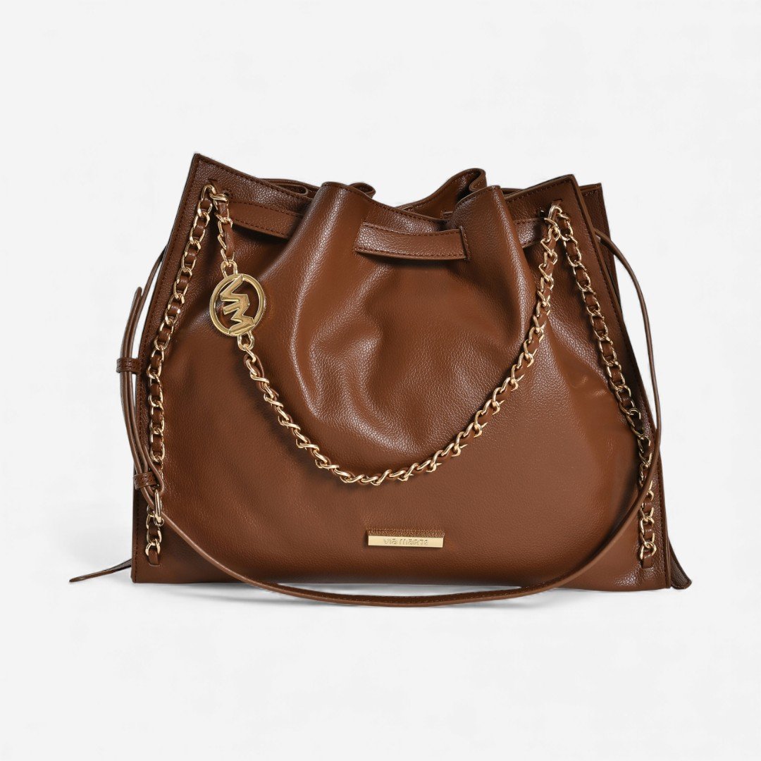 Bolsa Via Marte Hobo Grande Marrom