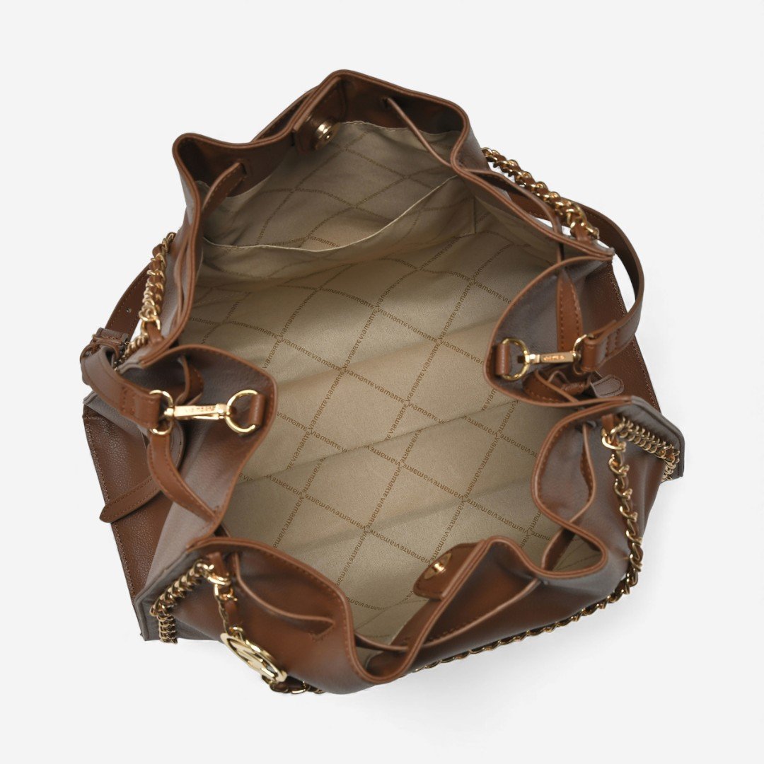 Bolsa Via Marte Hobo Grande Marrom Marrom 4