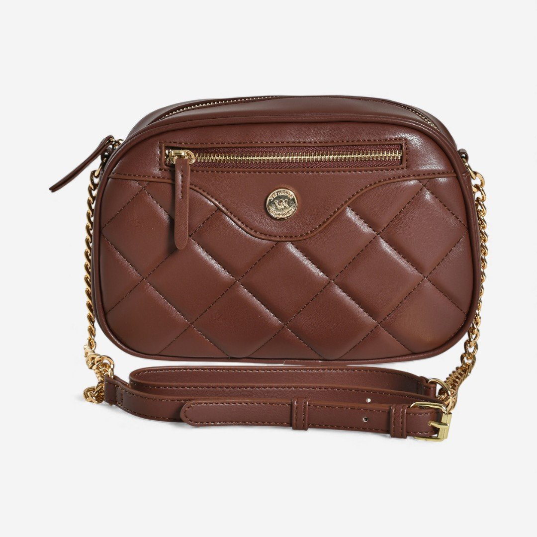 Bolsa Via Marte Crossbody Marrom