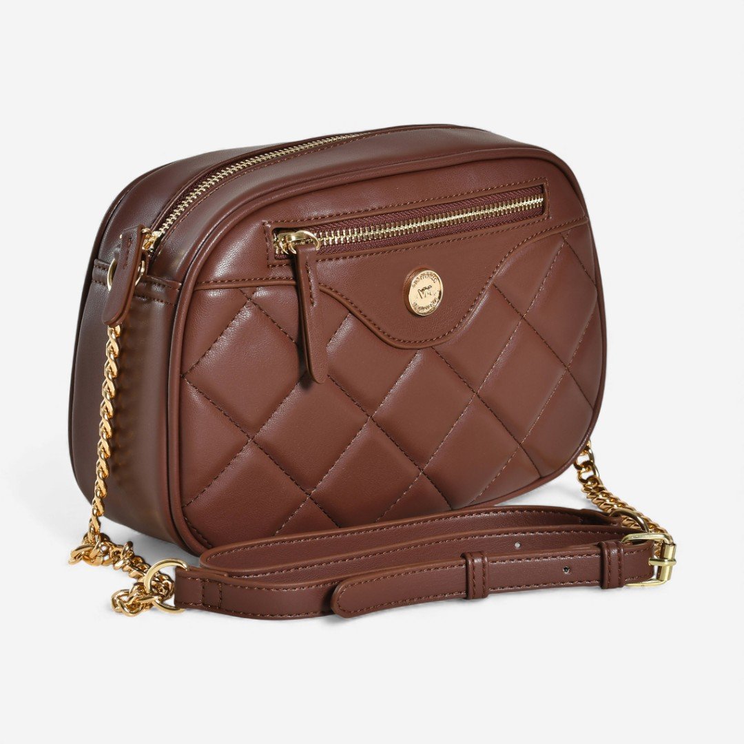 Bolsa Via Marte Crossbody Marrom Marrom 2