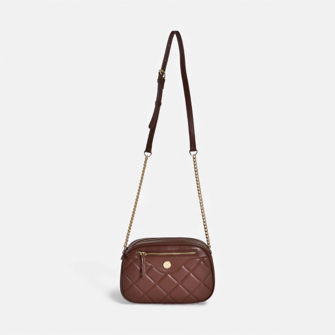 Bolsa Via Marte Crossbody Marrom Marrom 3