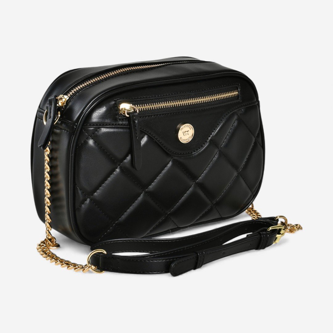 Bolsa Via Marte Crossbody Preta Preto 2