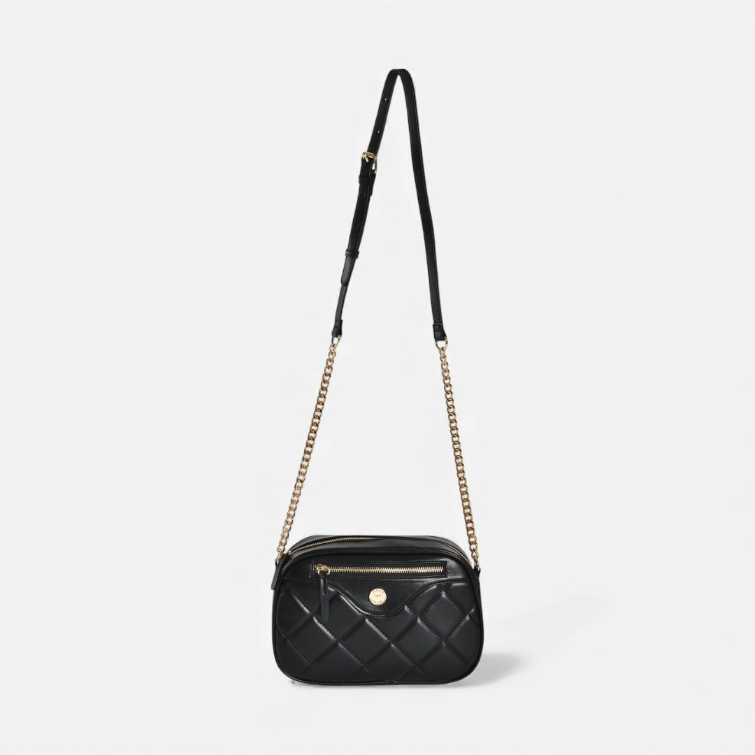Bolsa Via Marte Crossbody Preta Preto 3
