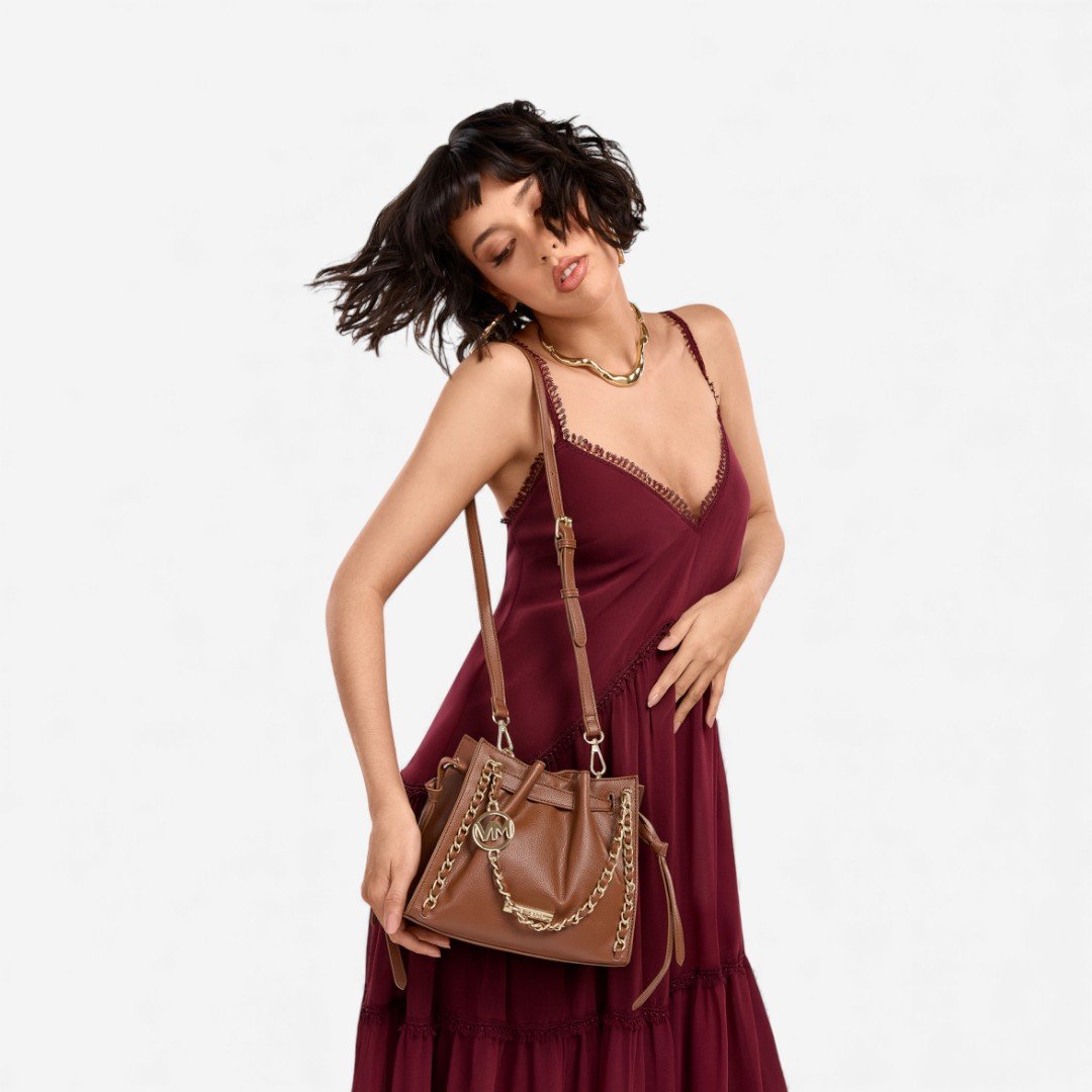 Bolsa Via Marte Hobo Média Marrom Marrom 5