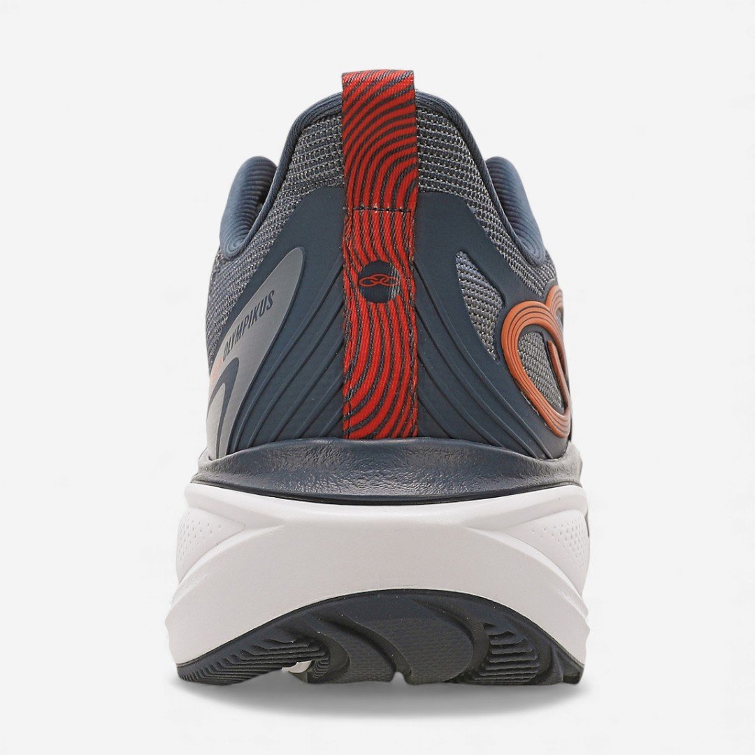 Tênis Olympikus Pride 4 Azul Petróleo Cinza/Laranja 3