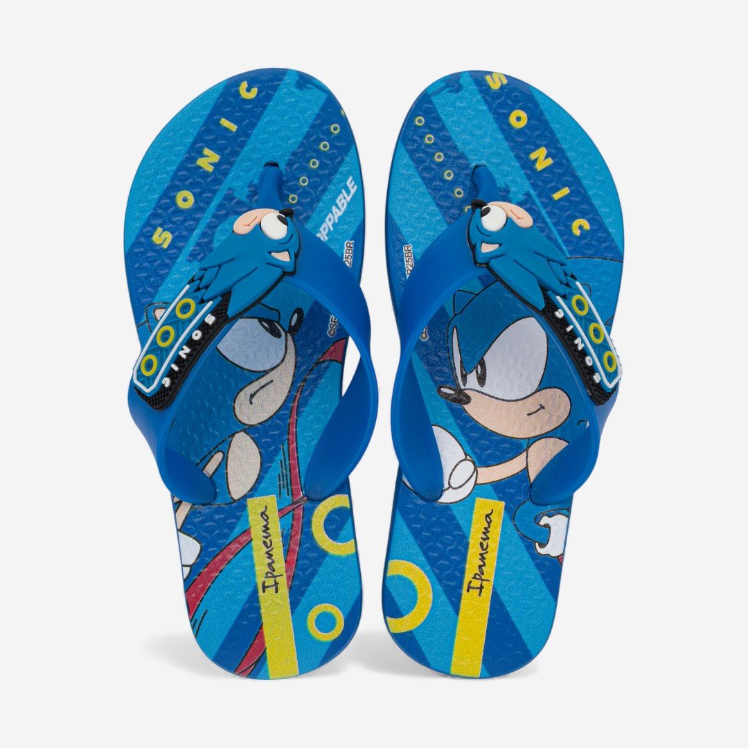 Chinelo de Dedo Infantil Azul Sonic Fast Ipanema Azul 3