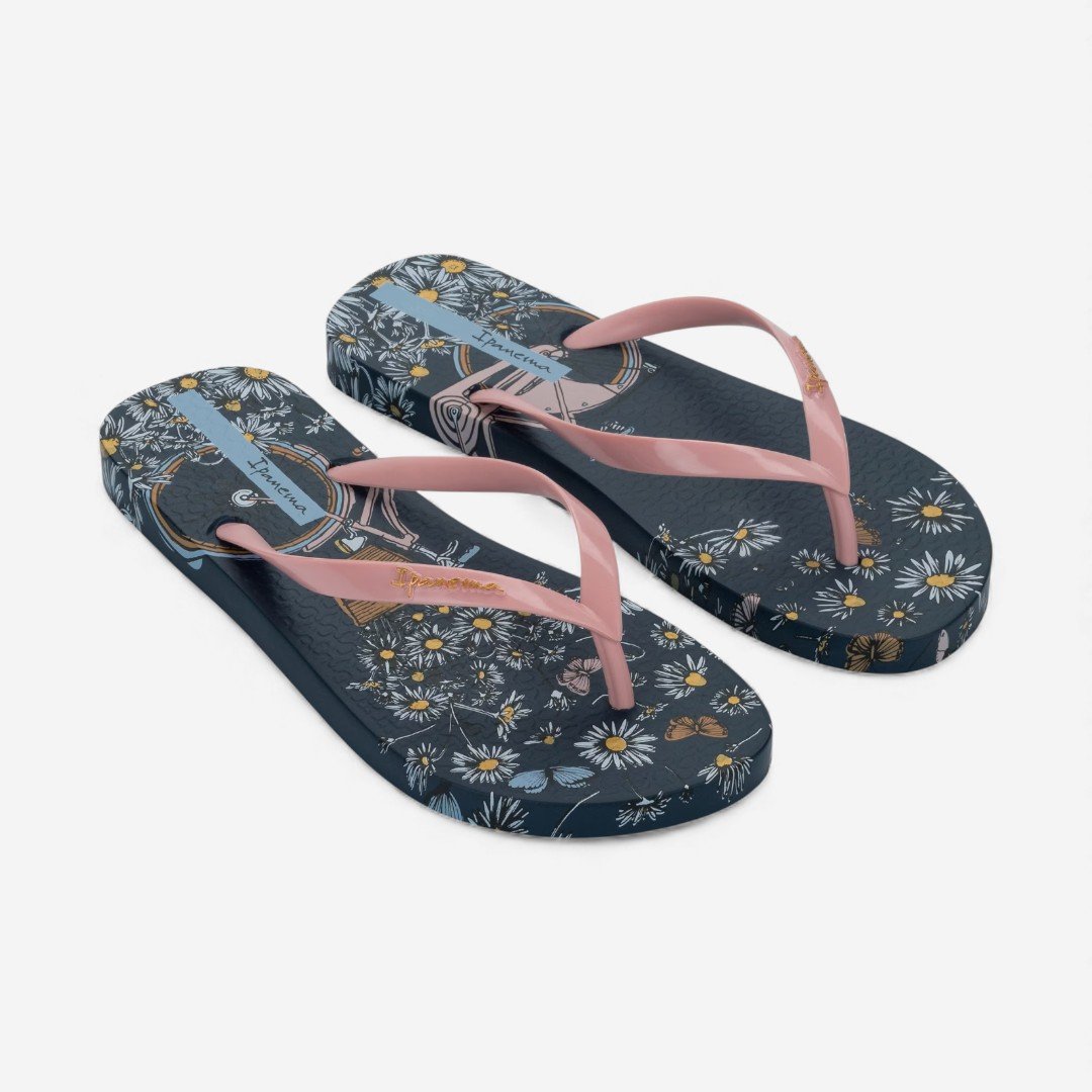 Chinelo de Dedo Azul Mari Bloom Ipanema