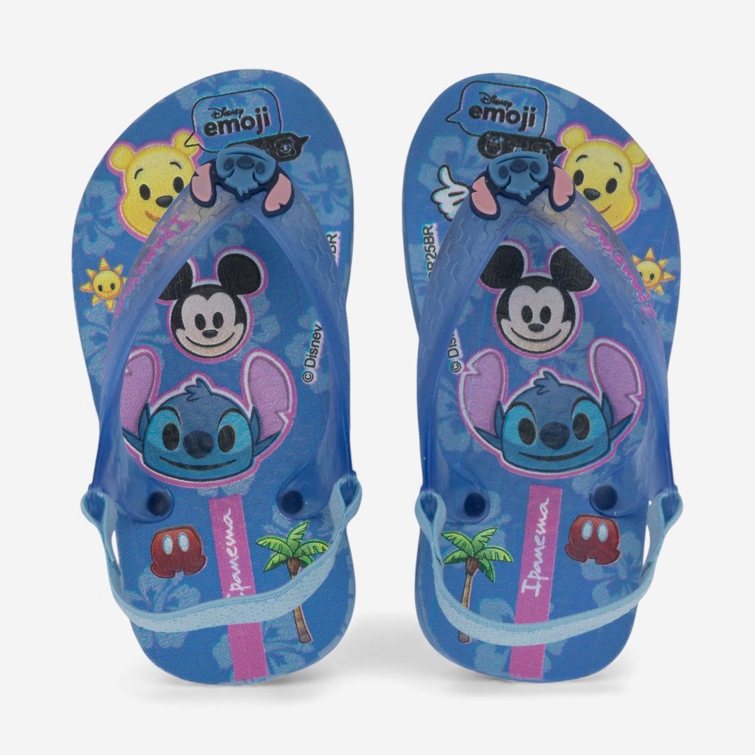 Chinelo De Dedo De Bebê Disney Joy Ipanema Stitch Azul Azul 2
