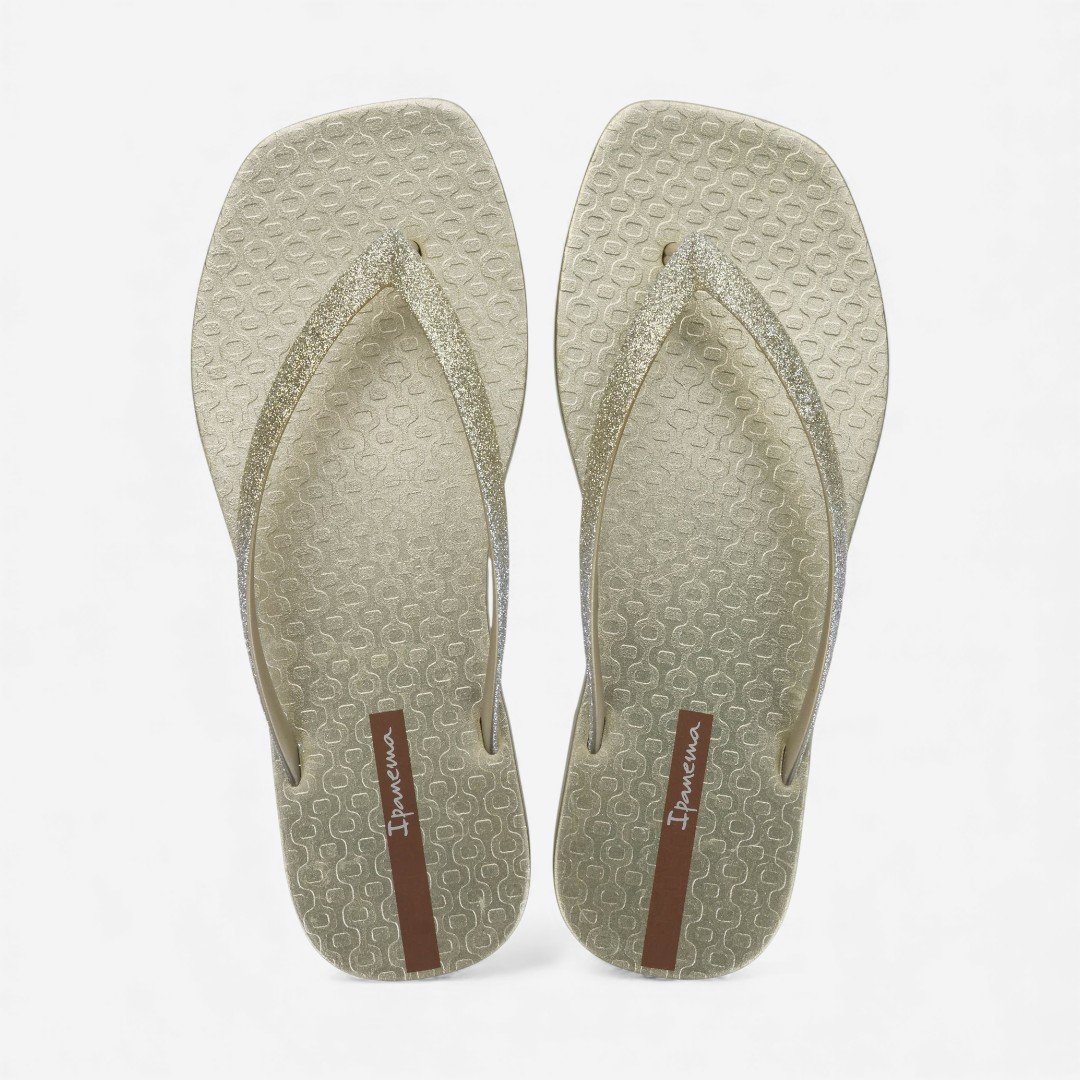 Chinelo de Dedo Edge Shine Ipanema Dourado Dourado 2