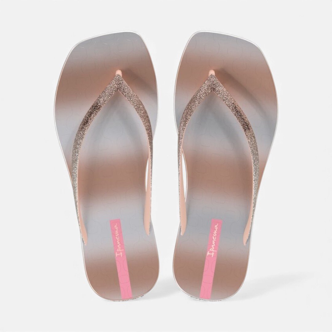 Chinelo De Dedo Edge Shine Ipanema Rosa Cinza/Rosa 2
