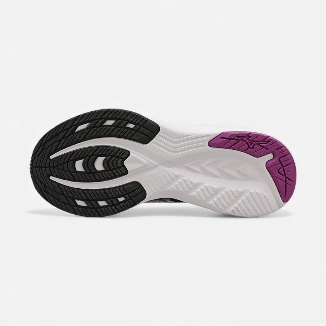 Tênis de Corrida Feminino Mizuno Space 5 Azul Marinho Roxo 3