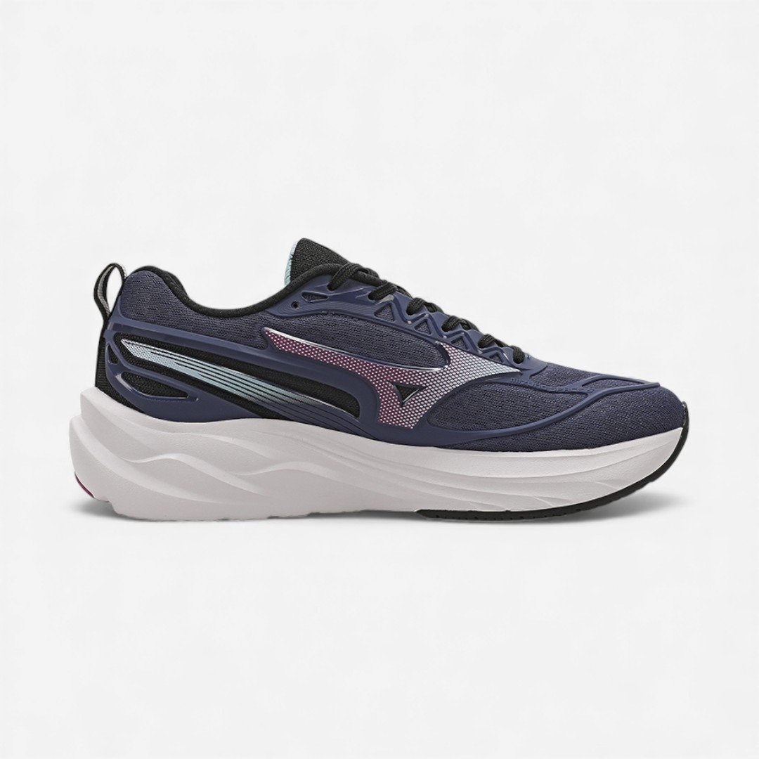 Tênis de Corrida Feminino Mizuno Space 5 Azul Marinho Roxo 4