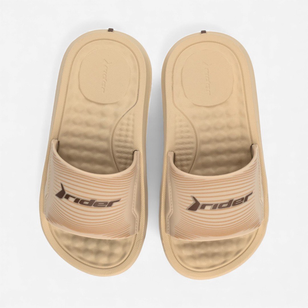 Chinelo Rider Step Slide Masculino Infantil Bege Bege 3