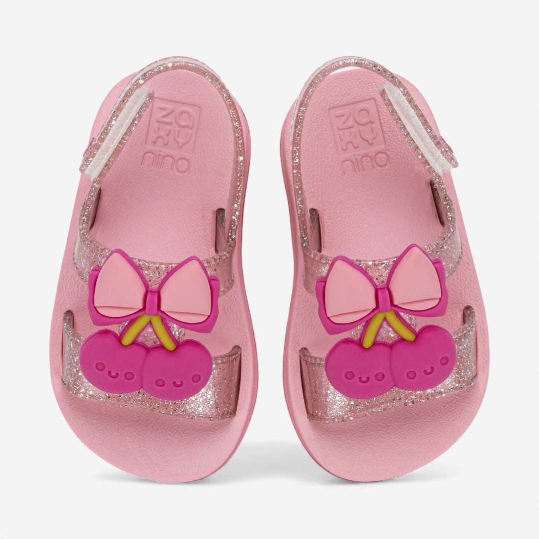 Sandália Zaxynina Cherry Baby Rosa Rosa 3