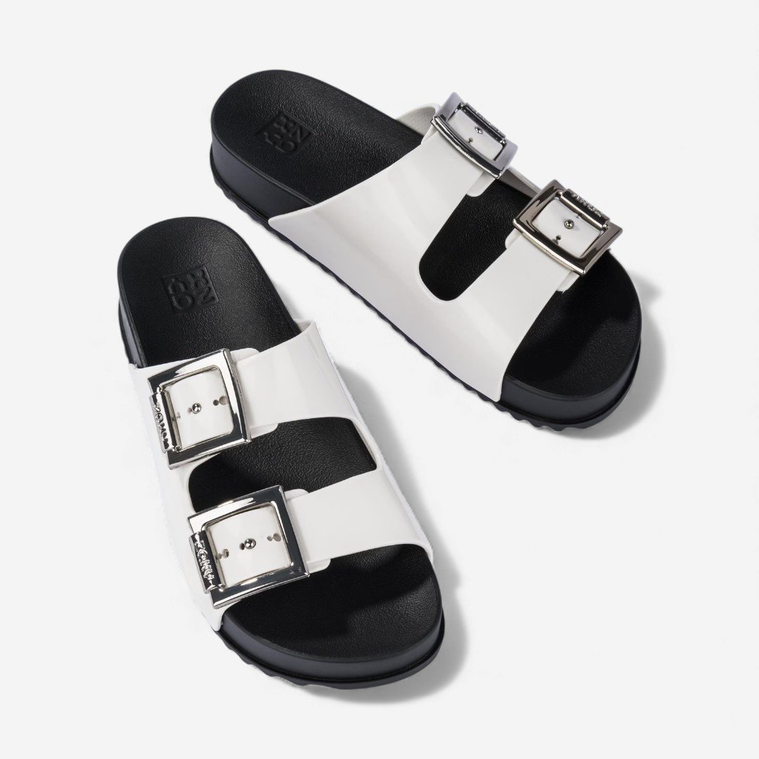 Chinelo Zaxy Partner III Feminino Branco Branco 2