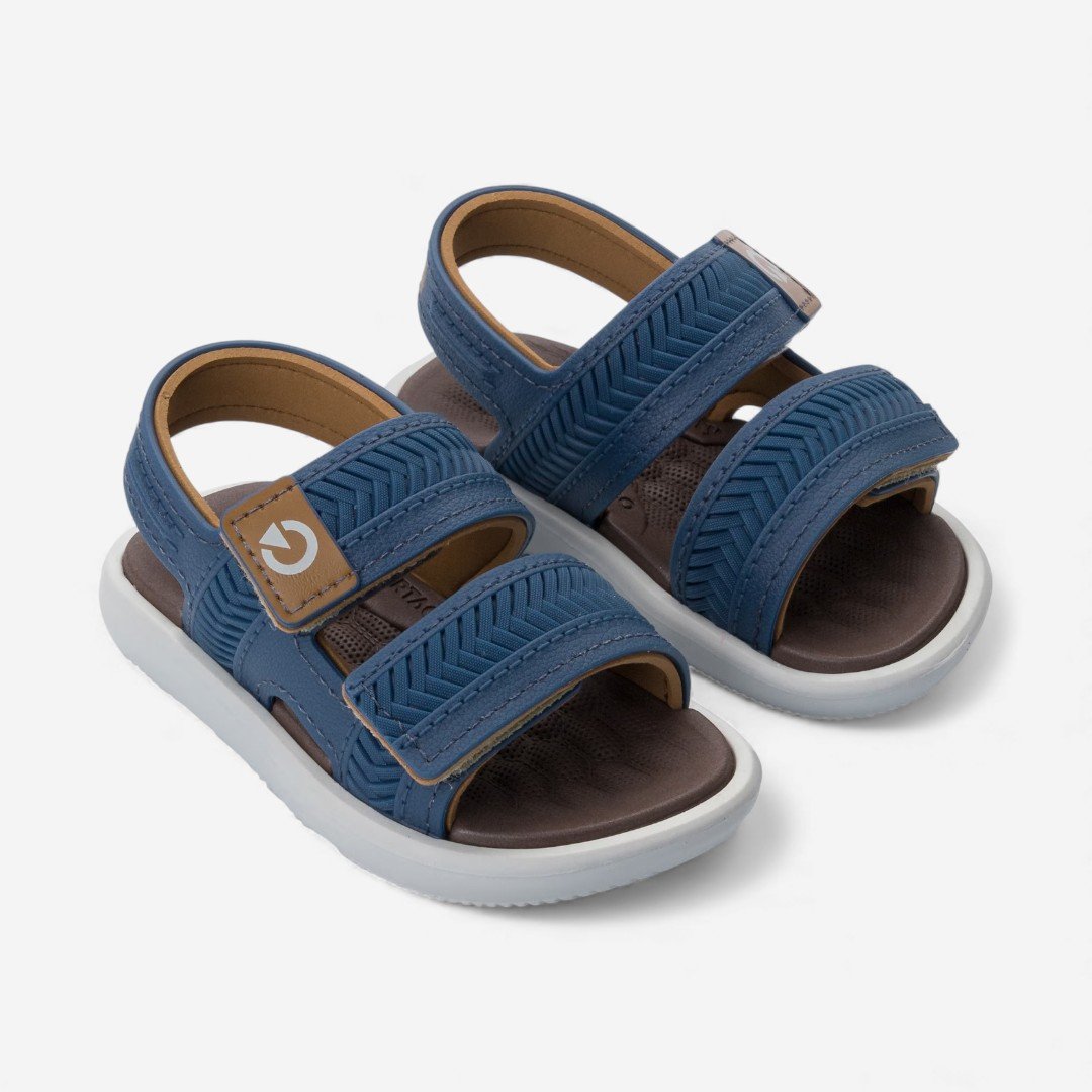 Sandália de Bebê Azul Malta VI Cartago