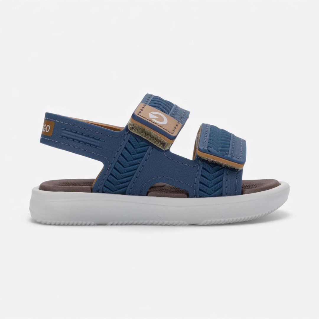 Sandália de Bebê Azul Malta VI Cartago Azul 2