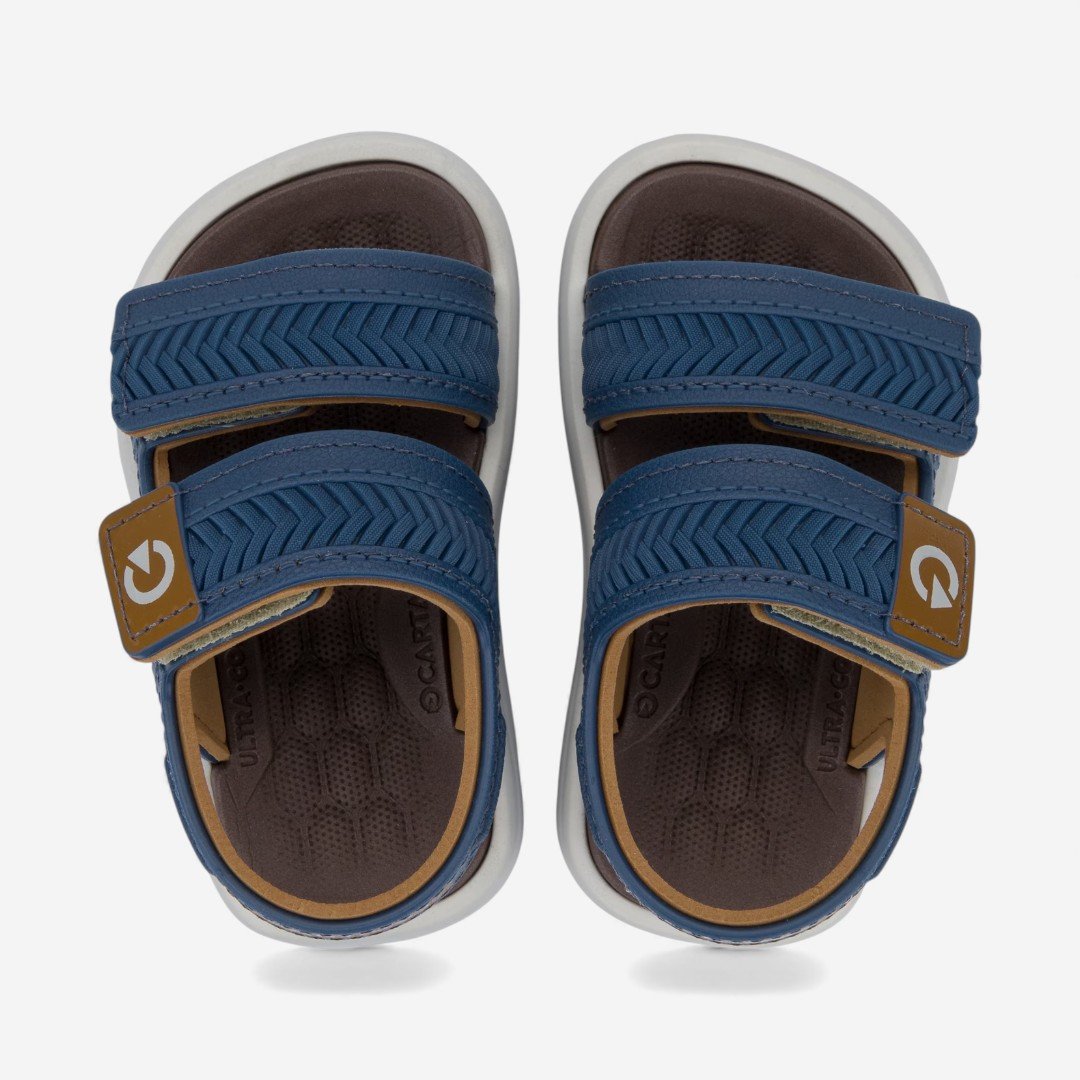 Sandália de Bebê Azul Malta VI Cartago Azul 3