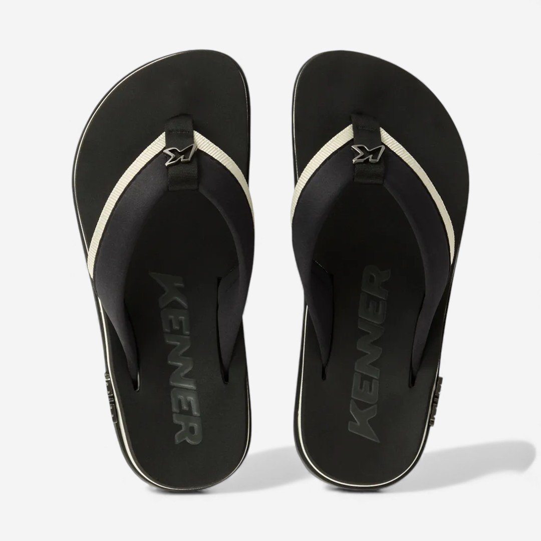 Sandália Kenner Kivah Colors Preto Preto/Branco 3