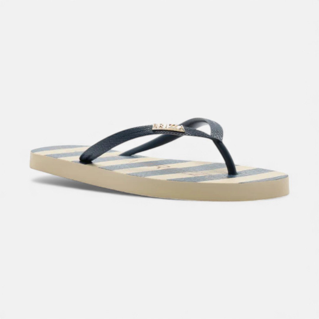 Chinelo De Dedo Brizza Listrado Essential Azul Azul 3