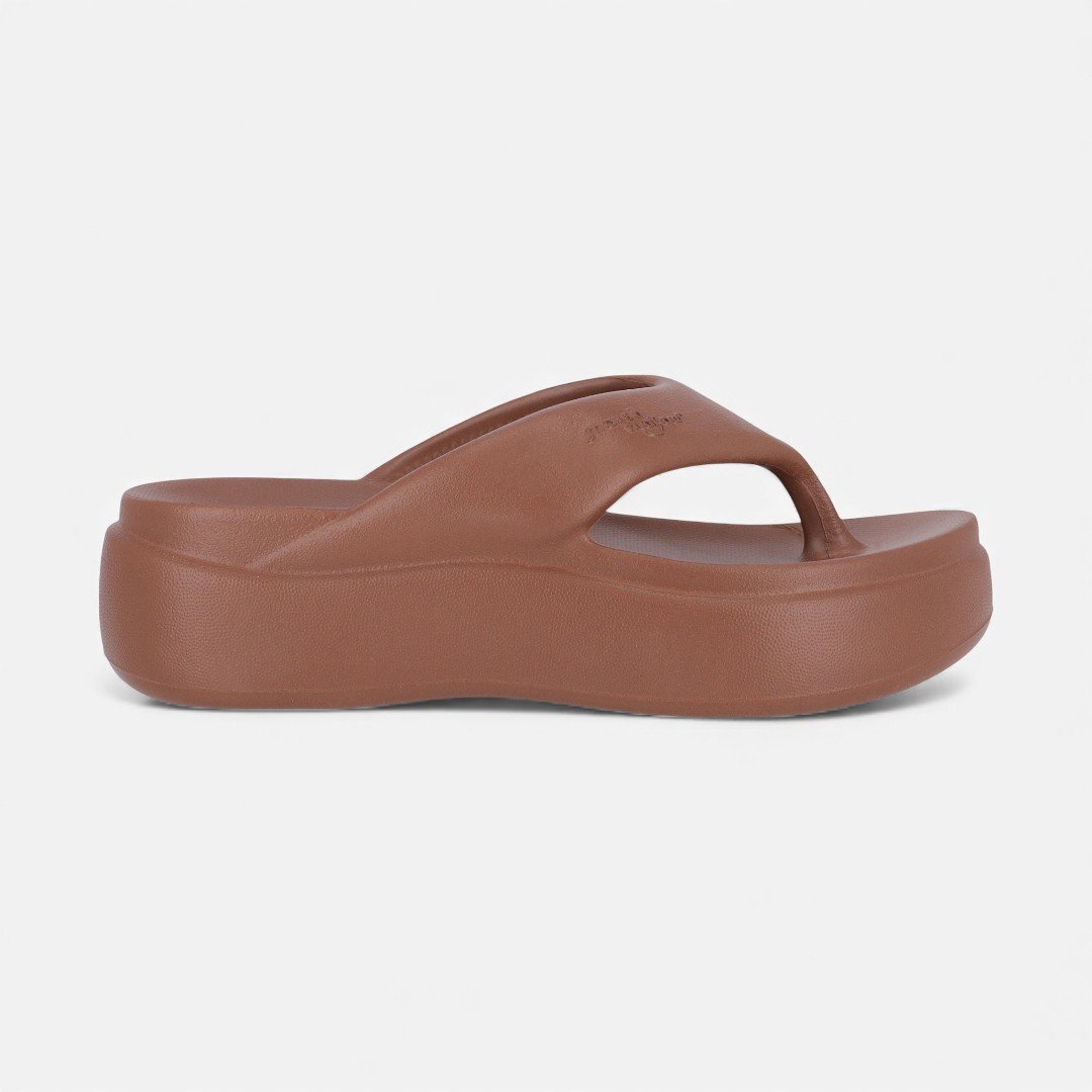 Tamanco Piccadilly Flatform Marshmallow Marrom
