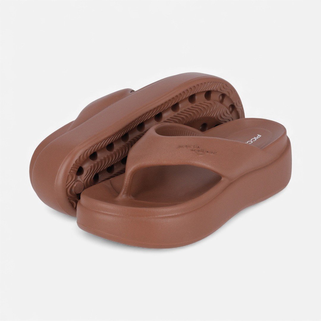 Tamanco Piccadilly Flatform Marshmallow Marrom Marrom 4