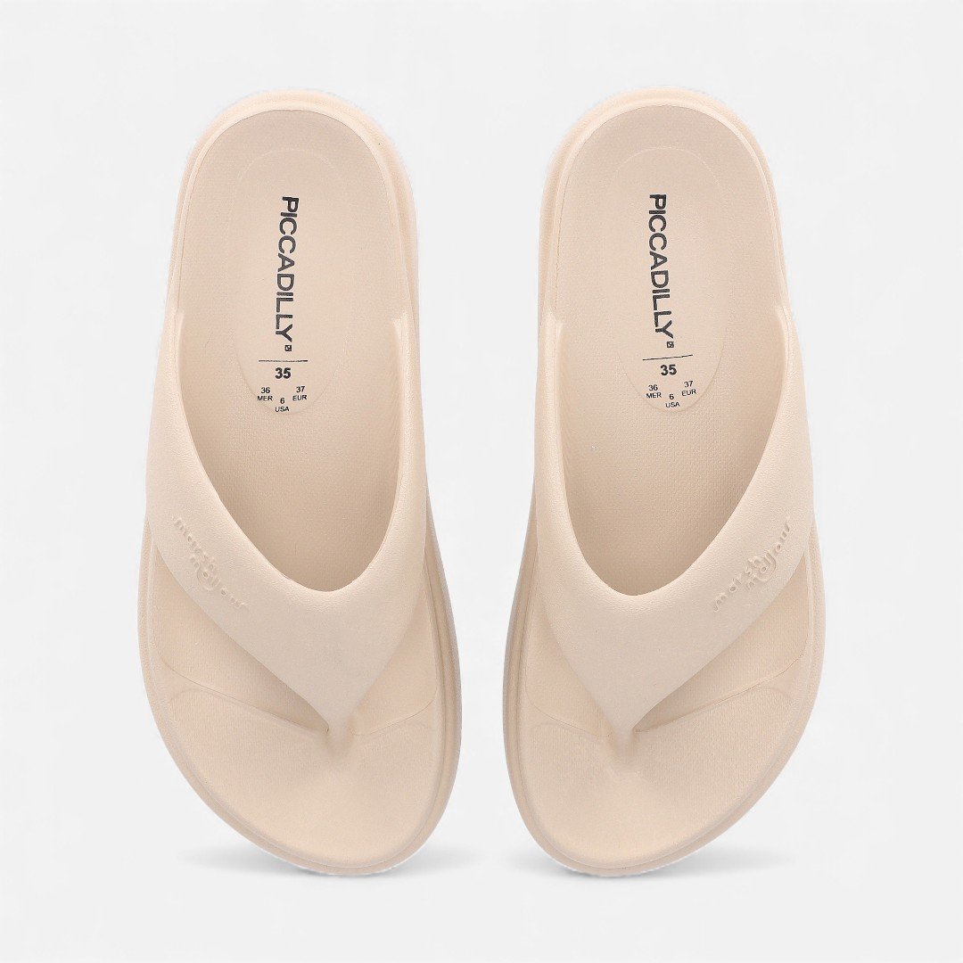 Tamanco Piccadilly Flatform Marshmallow Bege Bege 5