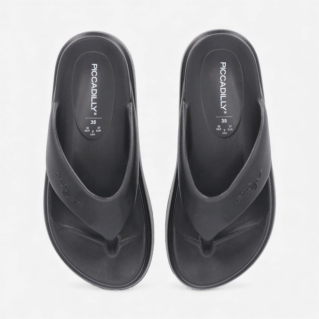 Tamanco Piccadilly Flatform Marshmallow Preto Preto 5