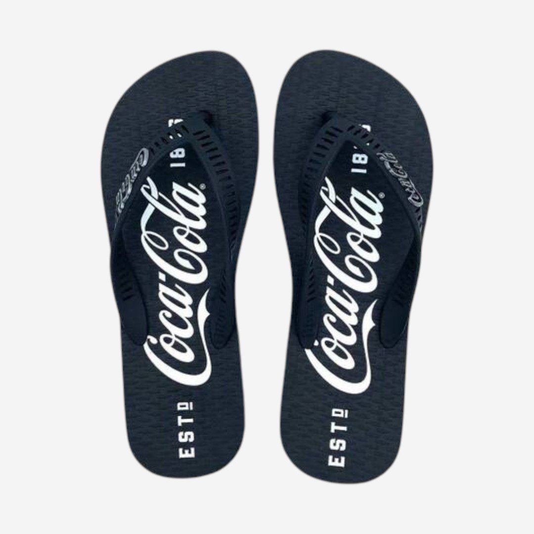 Chinelo Coca Cola 1886 Masculino Preto Preto 2