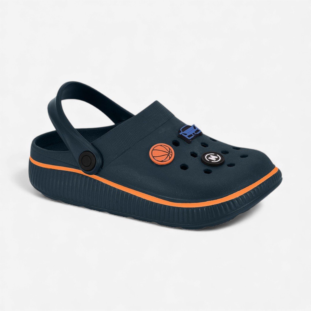 Babuche Molekinho Infantil Com Pins Marinho