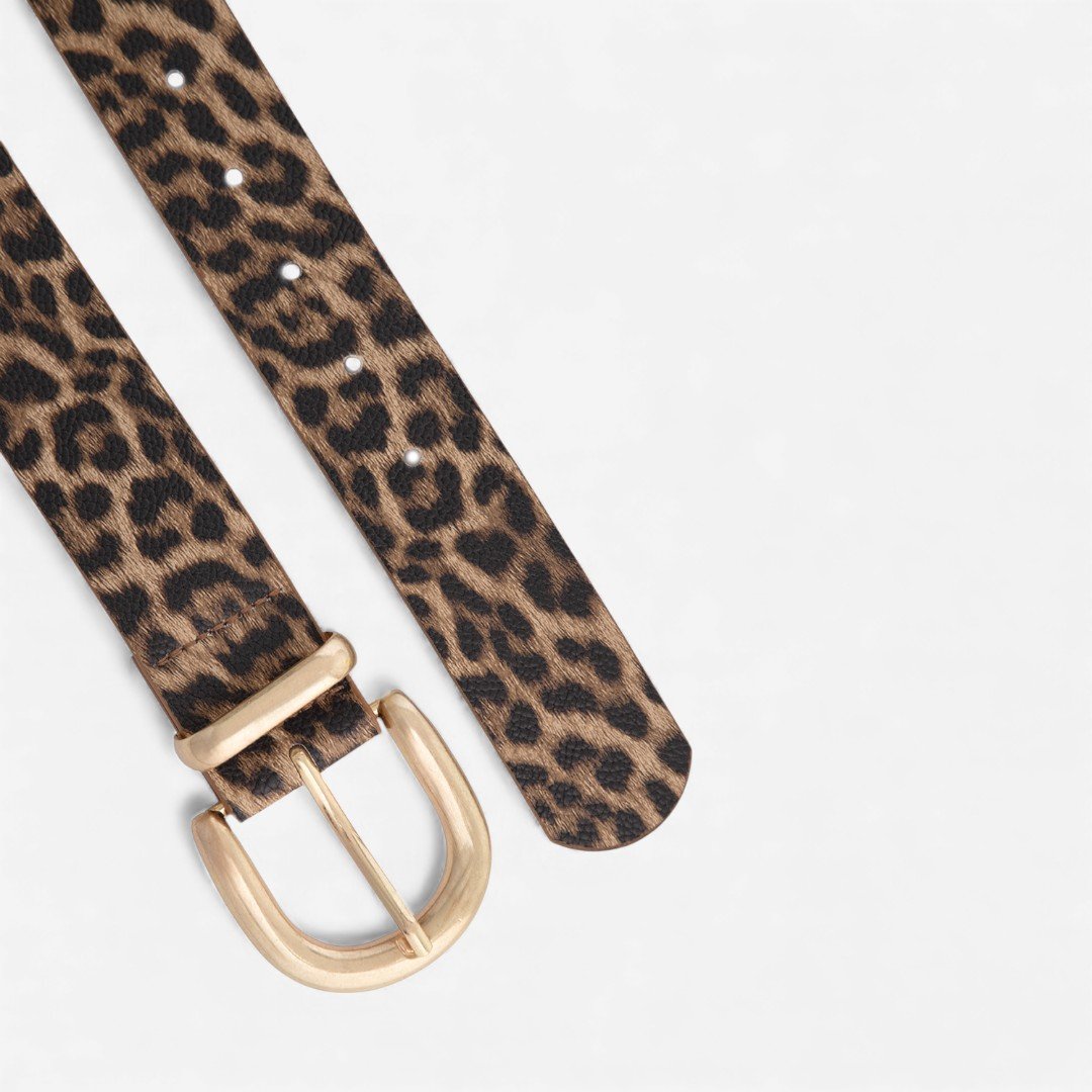 Cinto Animal Print Feminino Onça Escuro Animal Print 2