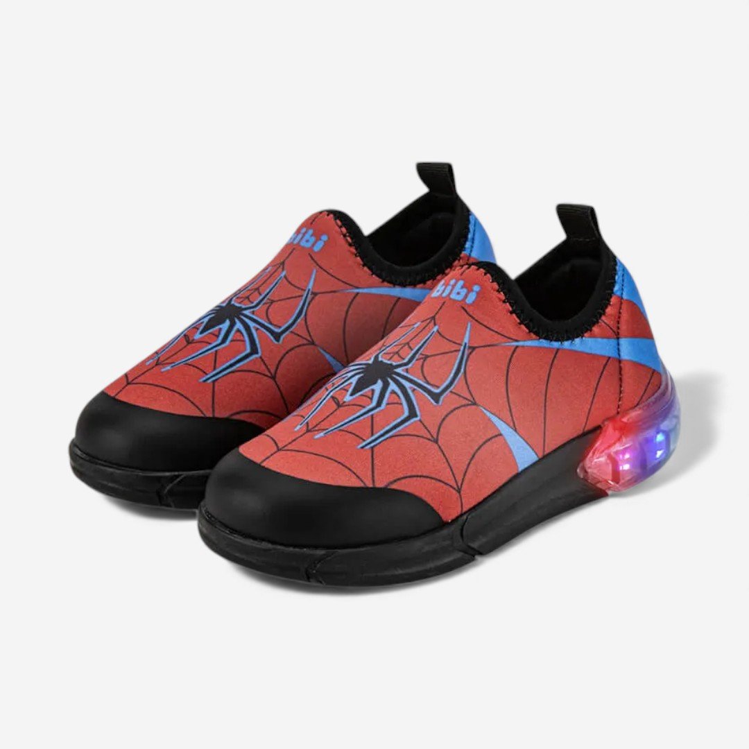 Tênis Infantil Bibi Space com Luz Vermelho de Aranha Preto/Vermelho 2