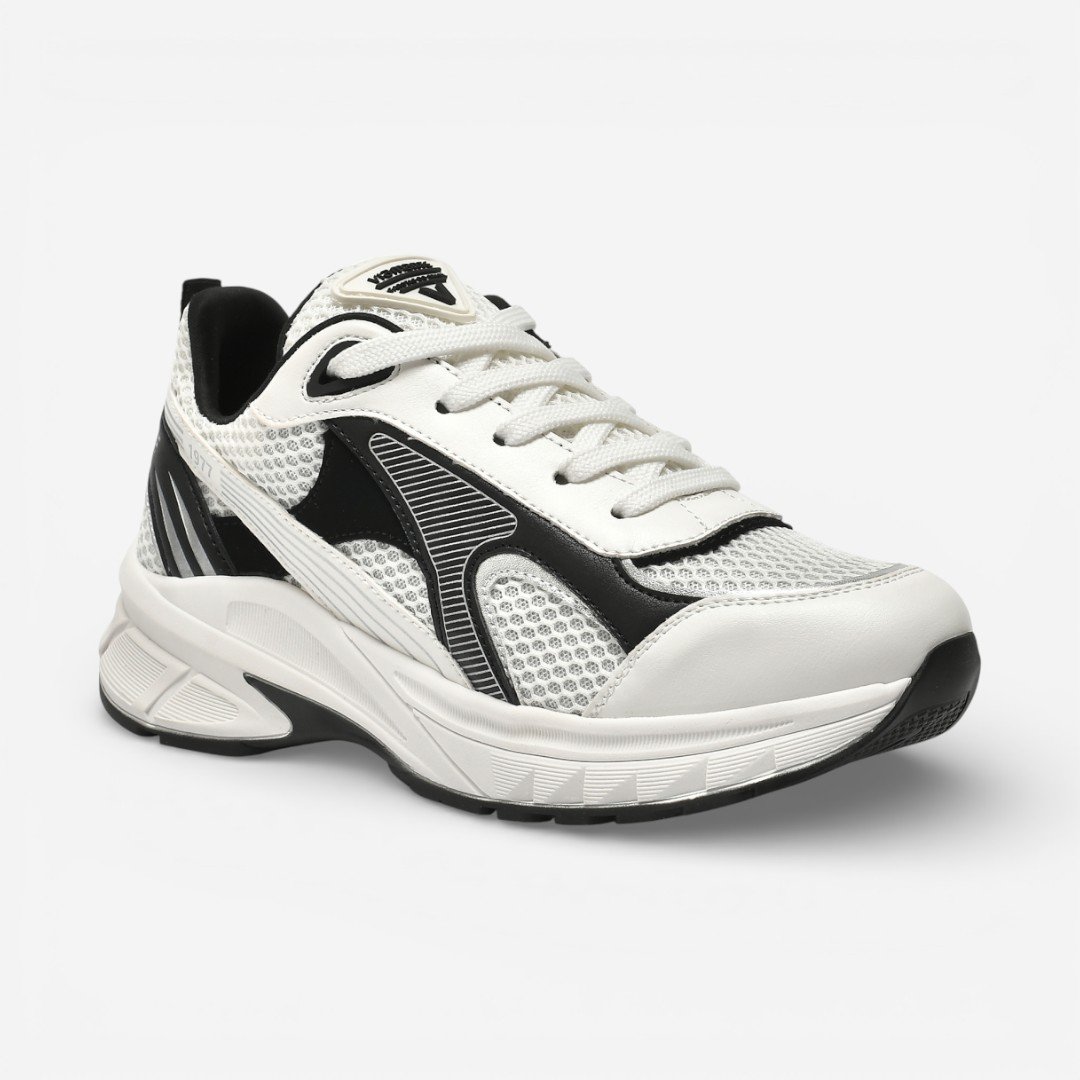 Tênis Via Marte Casual Esportivo Branco e Preto Branco/Preto 4