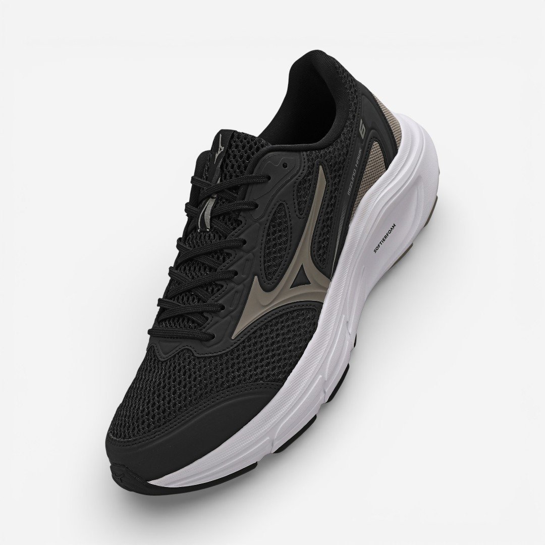 Tênis de Corrida Masculino Mizuno Hawk 6 Preto Preto 2
