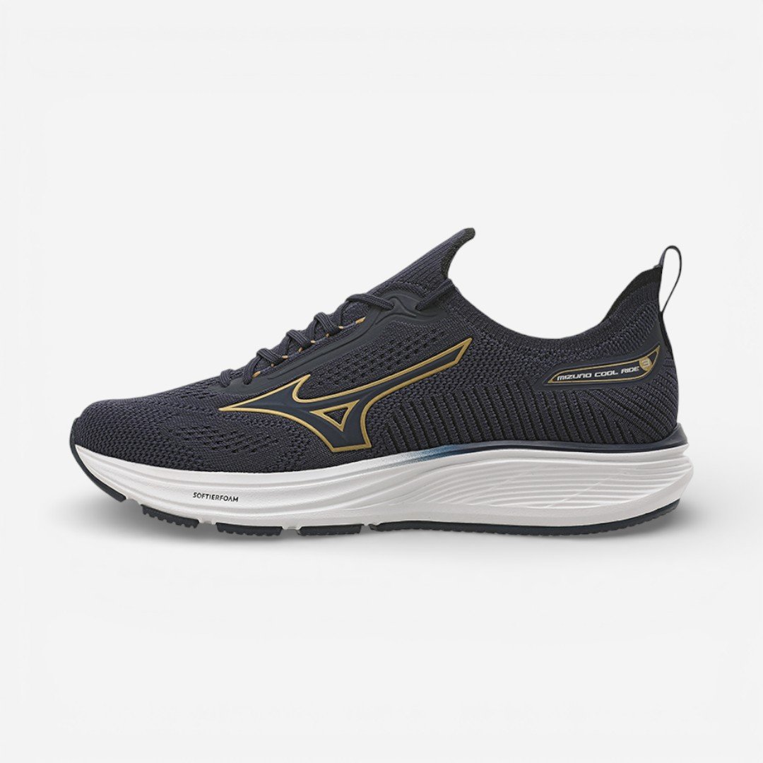 Tênis de Corrida Masculino Mizuno Cool Ride 3 Marinho