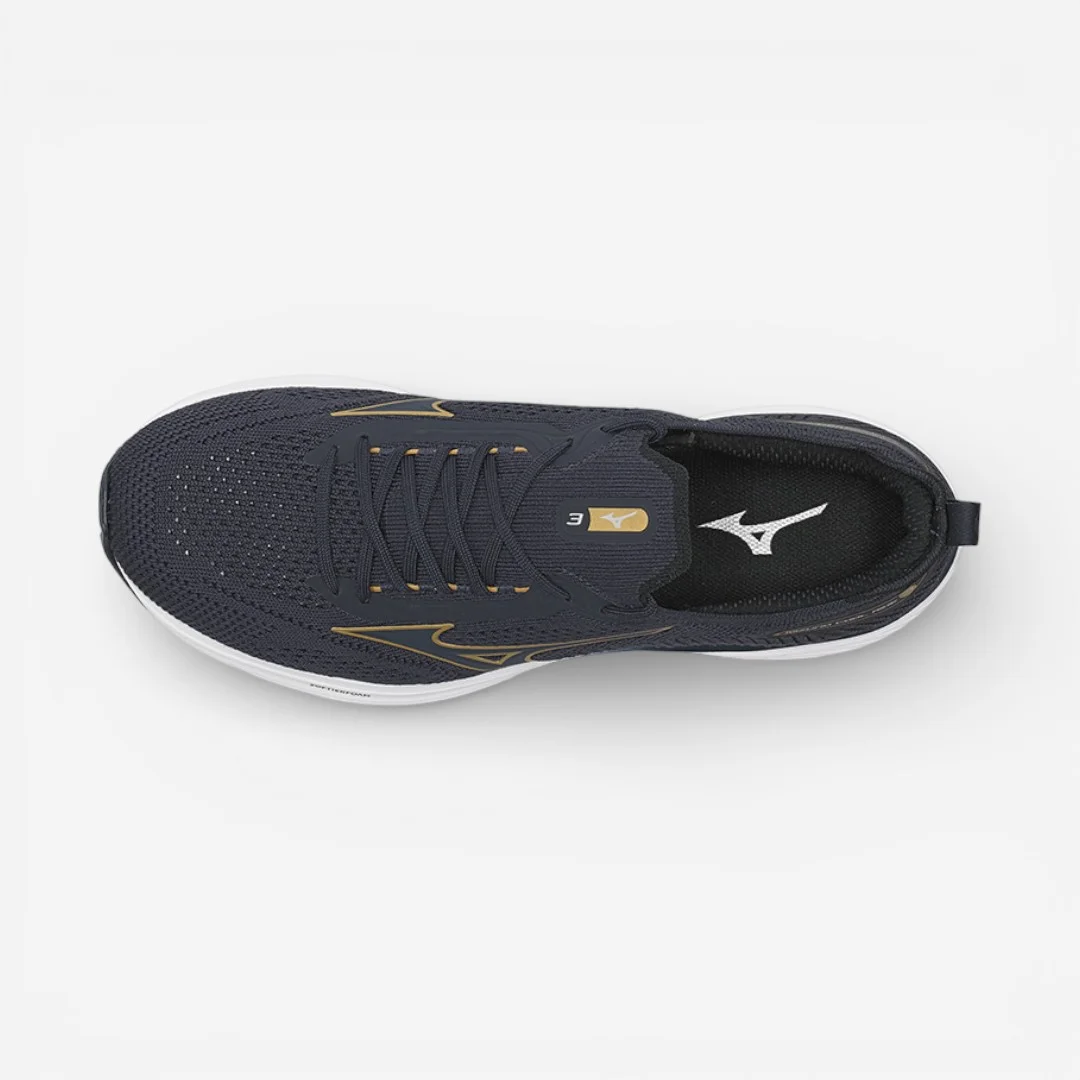 Tênis de Corrida Masculino Mizuno Cool Ride 3 Marinho Azul Marinho 5