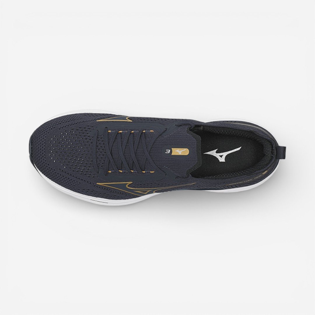 Tênis de Corrida Masculino Mizuno Cool Ride 3 Marinho Azul Marinho 5