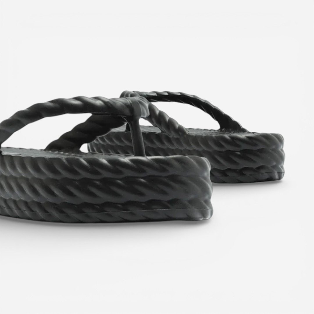 Tamanco Brizza Flatform Marrocos Mid Preto Preto 5