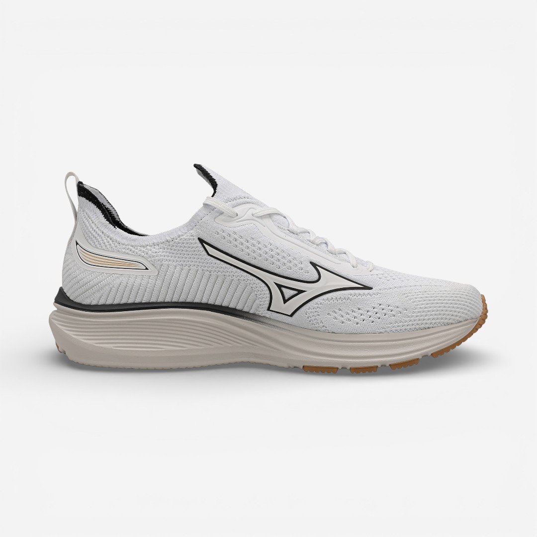 Tênis de Corrida Masculino Mizuno Cool Ride 3 Branco Branco 4