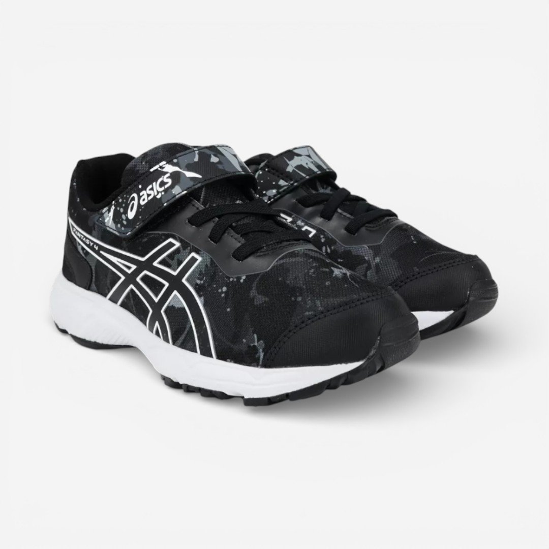 Tênis Asics Fantasy 4 Infantil Masculino Preto Preto 2