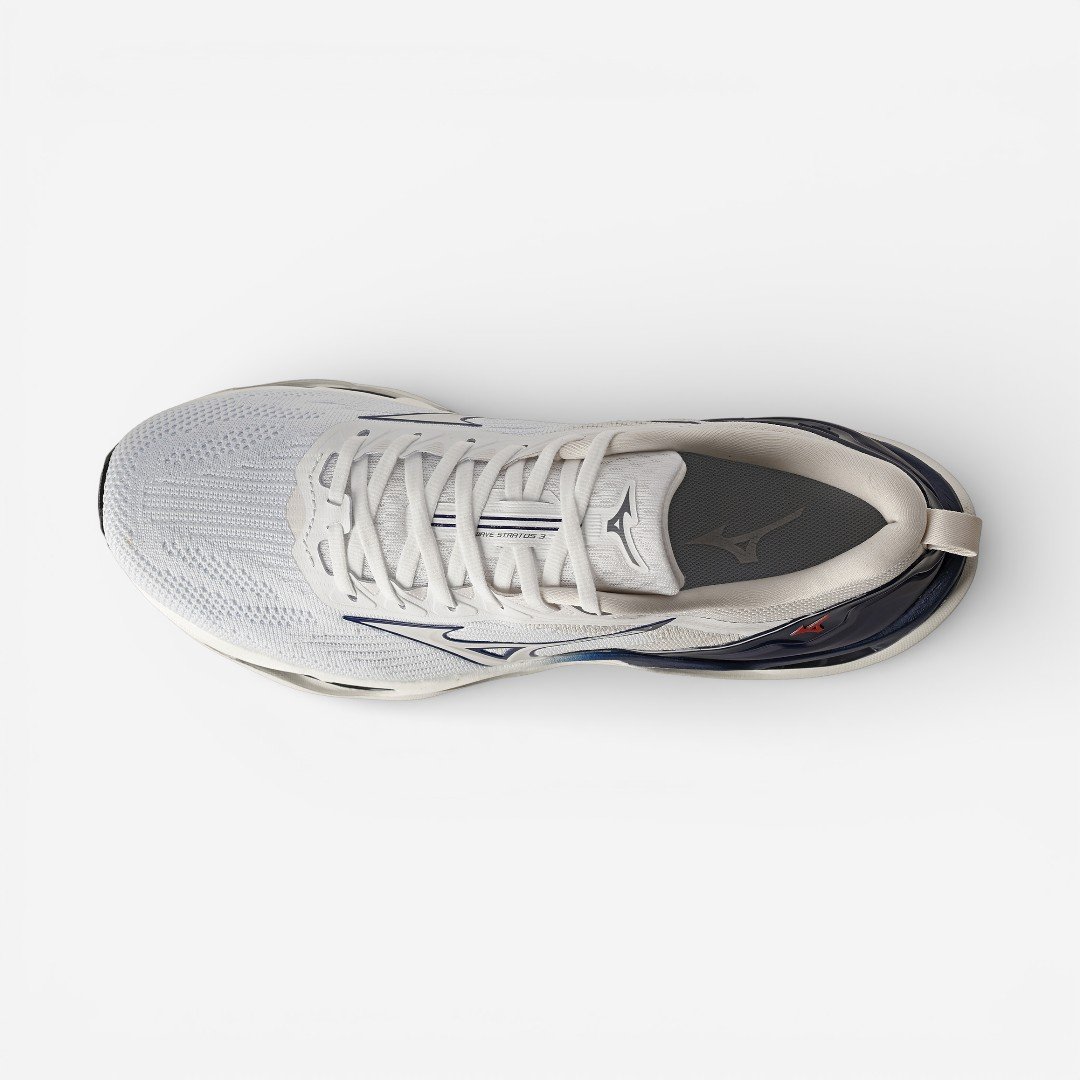 Tênis De Corrida Masculino Mizuno Wave Stratos 3 Branco Branco 5