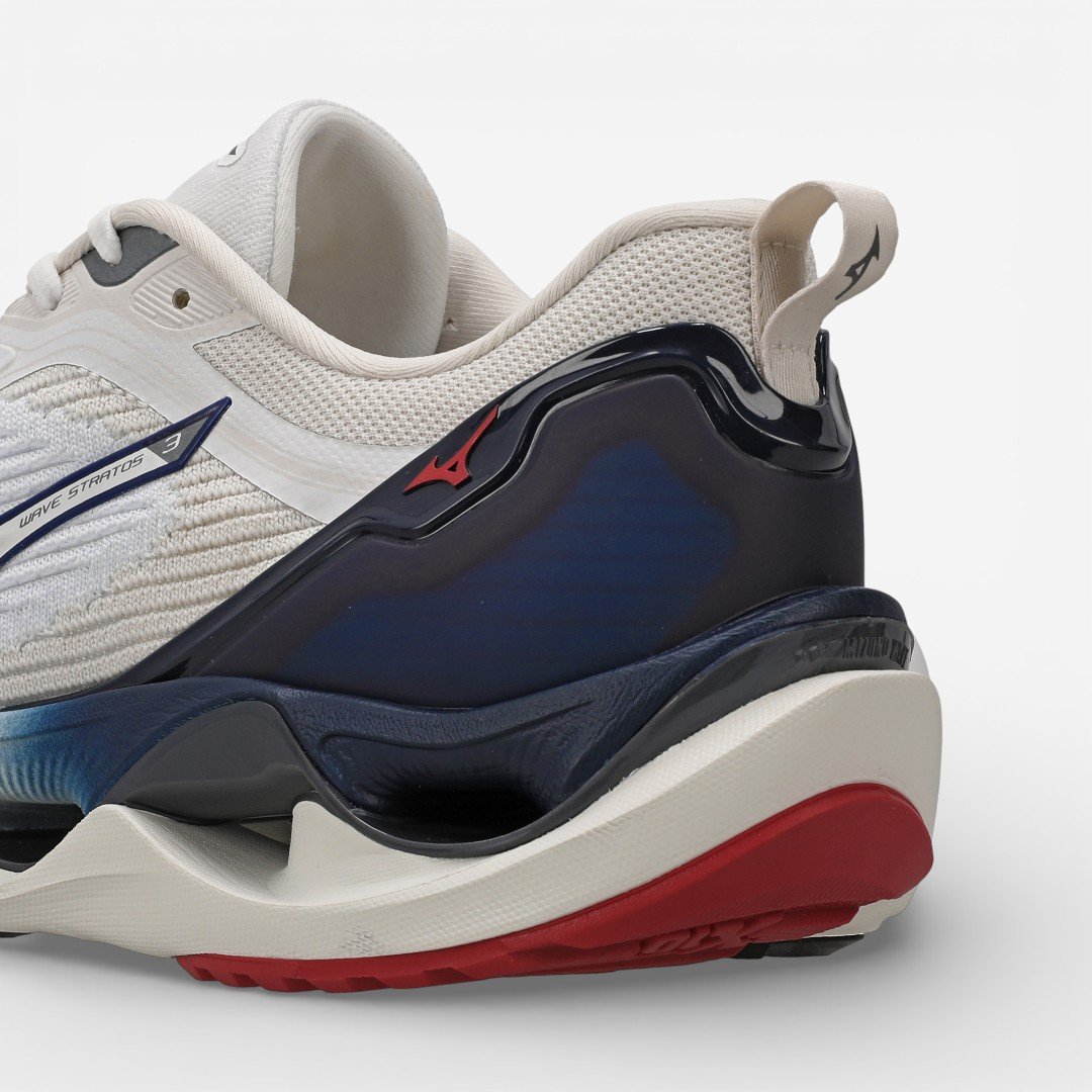 Tênis De Corrida Masculino Mizuno Wave Stratos 3 Branco Branco 8