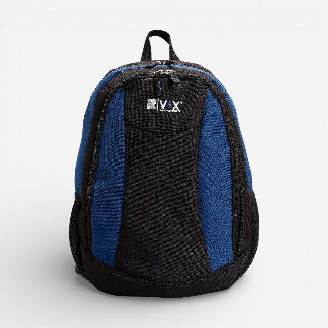 Mochila Escolar Republic Vix Preta com Azul