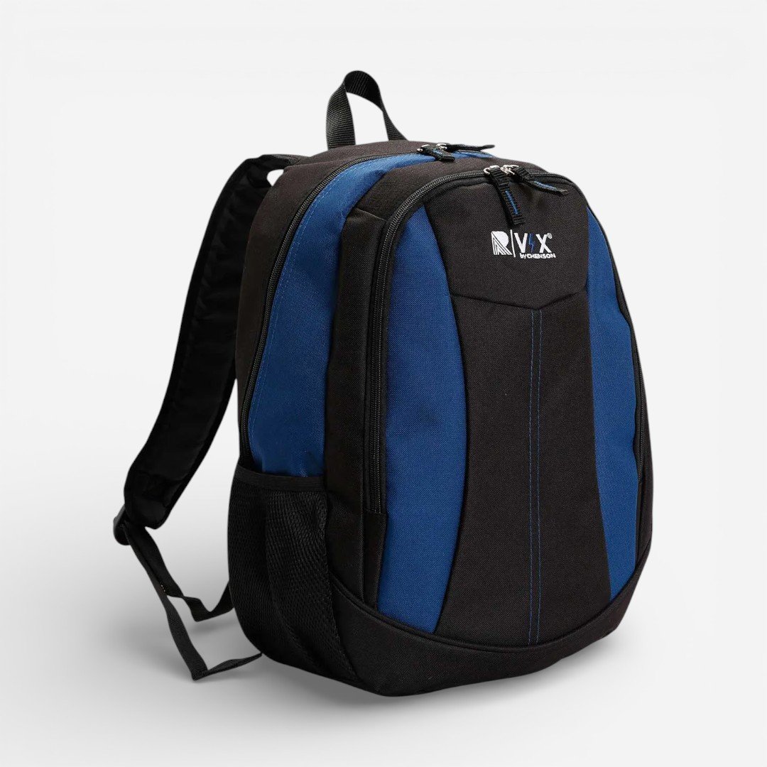 Mochila Escolar Republic Vix Preta com Azul Preto 2