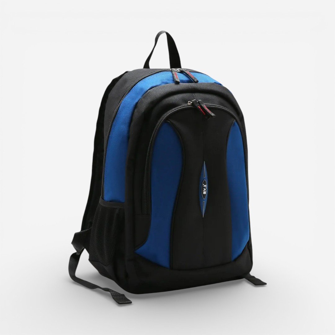 Mochila Escolar Juvenil Republic Vix Preta com Azul
