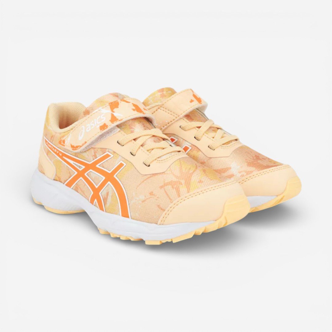 Tênis Asics Fantasy 4 Infantil Feminino Laranja Claro Laranja 2