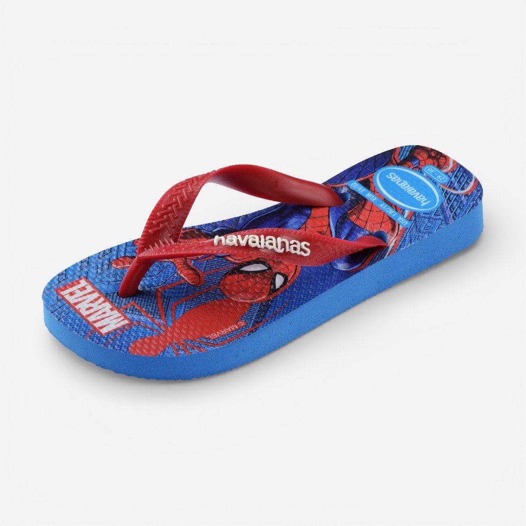 Chinelo Havaianas Infantil Top Marvel II Homem Aranha Vermelho 6