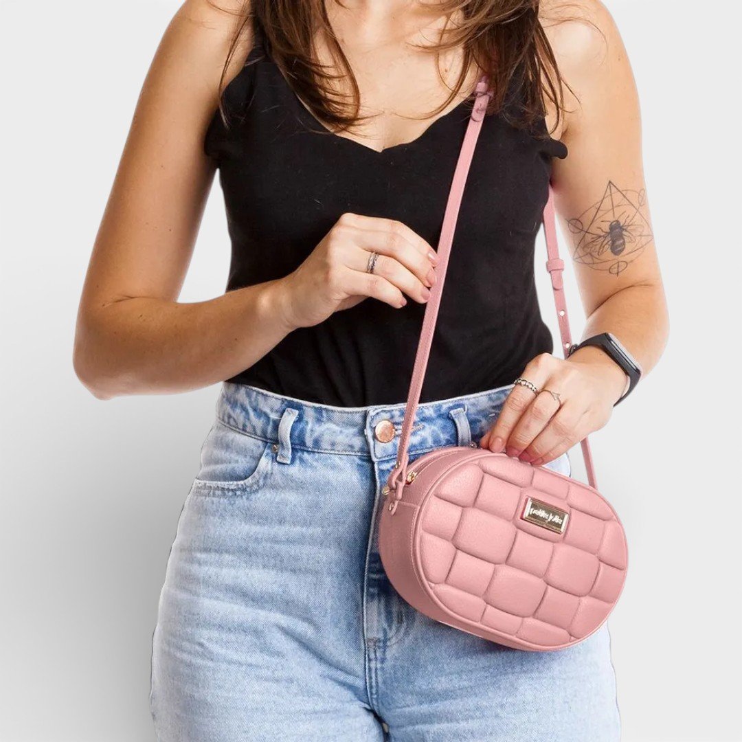 Bolsa Transversal Pequena Jill Petite Jolie Rosa Rosa 2