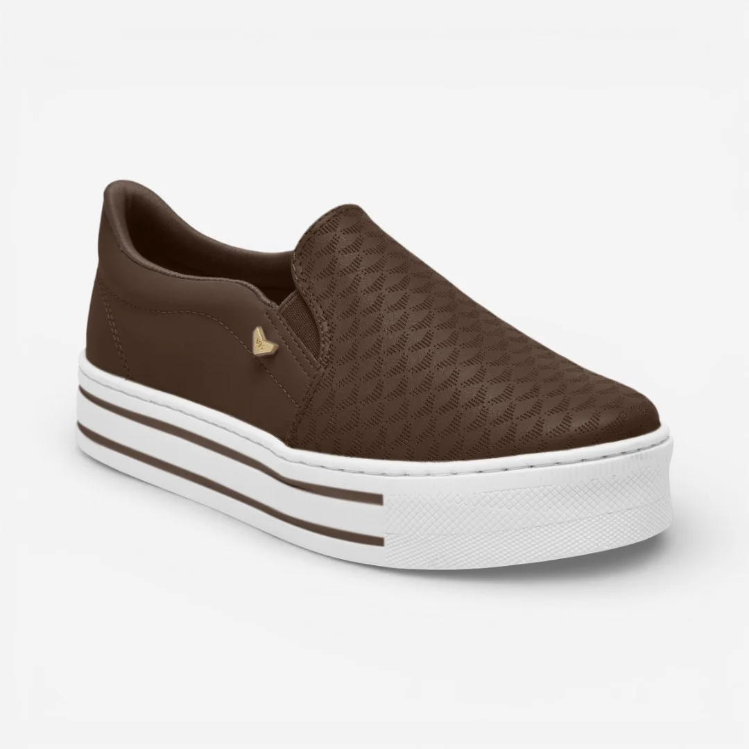Tênis Via Marte Casual Slip On Marrom Marrom 2