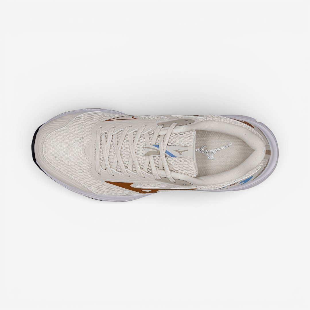 Tênis de Corrida Feminino Mizuno Hawk 6 Bege Bege 5